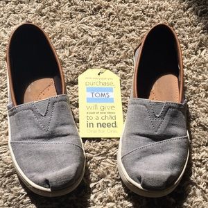 TOMS youth Frost Grey Chambray